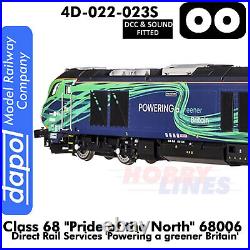 Class 68 Pride of the North 68006 DRS NTS DCC Sound 176 OO DAPOL 4D-022-023S