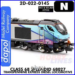 Class 68 Splendid 68027 Transpennine Express DCC&Sound N 1148 Dapol 2D-022-015S