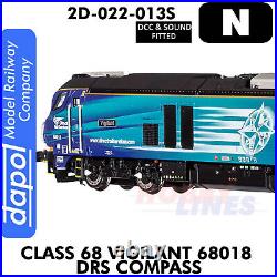 Class 68 Vigilant 68018 DRS Compass DCC&Sound N 1148 Dapol 2D-022-013S