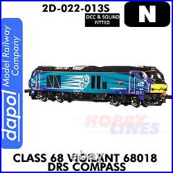 Class 68 Vigilant 68018 DRS Compass DCC&Sound N 1148 Dapol 2D-022-013S