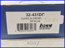 DCC FITTED Bachmann 32-431DC Class 24 (Renumbered 5081) BR Blue Weathered