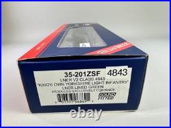 DCC SOUND FITTED Bachmann 35-201ZSF LNER V2 Class 4843 LNER Lined Green