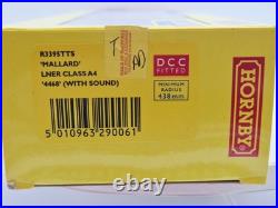 DCC SOUND Hornby R3395TTS Class A4 4-6-2 4468 Mallard in LNER Garter Blue VGC