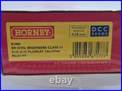 DCC SOUND Hornby R3880 Class 31/1 31147'Floreat Salopia' Dutch grey and yellow