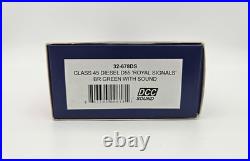 DCC Sound BACHMANN OO Gauge 32-678DS Class 45 Peak D55'Royal Signals' BR Green