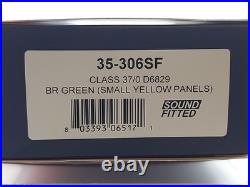 DCC Sound Bachmann 35-306SF Class 37/0 D6829 BR Green (Small Yellow Panels) BNIB