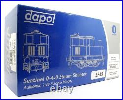 Dapol'o' Gauge Br Green Sentinel Class Y1/3'68164' Steam Locomotive DCC Sound