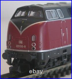 Fleischmann N 725076 DB Maroon Class BR 221 130-8 Diesel Loco DCC Sound Fitted