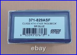 Graham Farish 371-829ASF N-Gauge Class 47 #47425 Holbeck BR Blue DCC Sound New