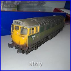 Heljan Class 27 BR 2 Tone Green Full Yellow Ends Weathered DCC Sound