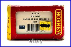 Hornby 00 Gauge R2462 Br Black Class 8f 48151 DCC Sound Smoke Firebox Flicker