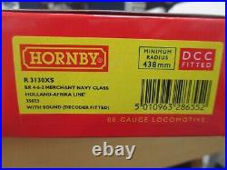 Hornby 00 Guage R3130xs 4-6-2 Merchant Navy Afrika Class DCC & Sound Fitted New