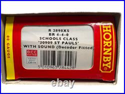 Hornby OO R2898XS St Pauls 4-4-0 School's Class 30909 DCC SOUND FITTED Boxed