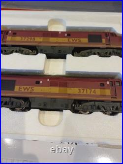 Hornby R2255A EWS Class 37 Diesel Electric Loco & Dummy Weathered Edition #FS302