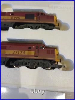 Hornby R2255A EWS Class 37 Diesel Electric Loco & Dummy Weathered Edition #FS302