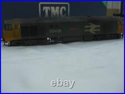 Hornby R2487 OO scale withDCC Sound Class 50 renumbered as 50001 in BR Blue