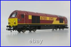 Hornby R2764 Class 67 67018'Rapid' with a set of 3 Coal Wagons. DCC+Sound Used