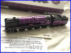 Hornby R30231 West Country No. 70 Queens Platinum Jubilee Elizabeth II DCC Sound