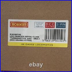 Hornby R30398TXS OO LMS Princess Royal Class Turbomotive 6202 DCC Sound 21pin