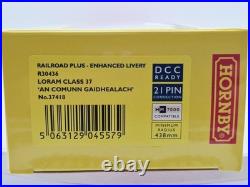Hornby R30436 Class 37 Loram'An Comunn Gaidhealach' 37418 DCC Ready IMMACULATE