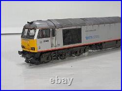 Hornby R3141 DB Class 60 No 60099 Tata Steel Silver Livery Weathered. DCC Fitted