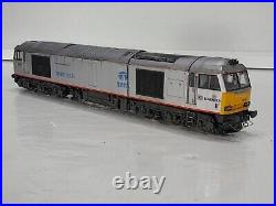 Hornby R3141 DB Class 60 No 60099 Tata Steel Silver Livery Weathered. DCC Fitted