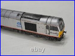 Hornby R3141 DB Class 60 No 60099 Tata Steel Silver Livery Weathered. DCC Fitted