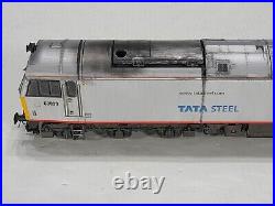 Hornby R3141 DB Class 60 No 60099 Tata Steel Silver Livery Weathered. DCC Fitted