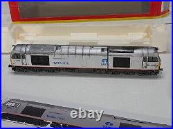 Hornby R3141 DB Class 60 No 60099 Tata Steel Silver Livery Weathered. DCC Fitted