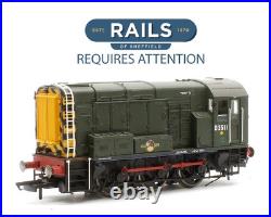 Hornby'oo' Gauge R2977xs Br Green 0-6-0class 08 Diesel Shunter Loco DCC Sound