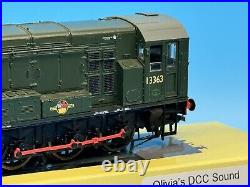 Hornby'oo' Gauge R3484 Br 0-6-0 Class 08 13363 DCC Olivias Sound Esu V5 New