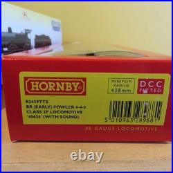 Hornby'oo' R3459tts Br Black Fowler Class 2p'40626' Steam Loco DCC Sound