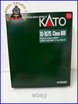 KATO K10-1675S Class 800 113 LNER Azuma 9 Car Train (DCC-Sound) N Gauge