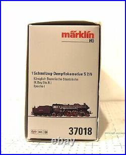 Märklin Marklin HO Scale 37018 Class S 2/6 Steam Express Locomotive DCC/Sound OB