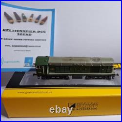 N Gauge Farish Class 20 No. D8011 Br Green Livery DCC Sound. Weathered