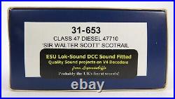 OO Gauge Bachmann 31-653 DCC SOUND Class 47 710 Sir Walter Scott Scotrail Loco