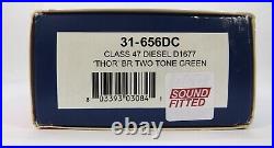 OO Gauge Bachmann 31-656DC DCC Sound 47 D1677 THOR BR Two Tone Green Loco