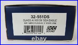 OO Gauge Bachmann 32-551DS DCC SOUND Class A1 60139 Sea Eagle BR Green Loco