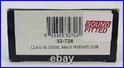 OO Gauge Bachmann 32-726 DCC Sound Class 66 610 Freightliner Loco