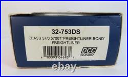 OO Gauge Bachmann 32-753DS DCC Sound Class 57 007 Freightliner Bond Loco