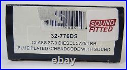 OO Gauge Bachmann 32-776DS DCC SOUND Class 37 254 BR Blue Loco