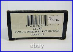 OO Gauge Bachmann 32-777 DCC SOUND Class 37 091 BR Blue Loco Weathered Renumbere