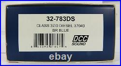 OO Gauge Bachmann 32-783DS DCC Sound Class 37 049 BR Blue Loco