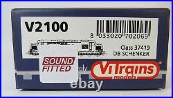 OO Gauge ViTrains V2100 DCC SOUND Class 37 419 EWS Highland Rail Loco Weathered