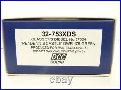 Oo Gauge Bachmann DCC Sound Ltd Ed Class 57 Pendennis Castle Rare Item 32-753xds