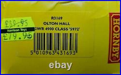 RARE HORNBY R3169 OLTON HALL OO GAUGE GWR 4900 CLASS No 5972 EXCELLENT CONDITION