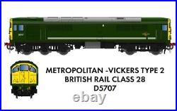 Rapido Trains 905504 Class 28 D5707 BR Green DCC Sound N Gauge