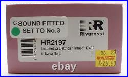 Rivarossi'ho' Gauge Hr2197 Fs Black Trifase Class E. 432 Electric Loco DCC Sound